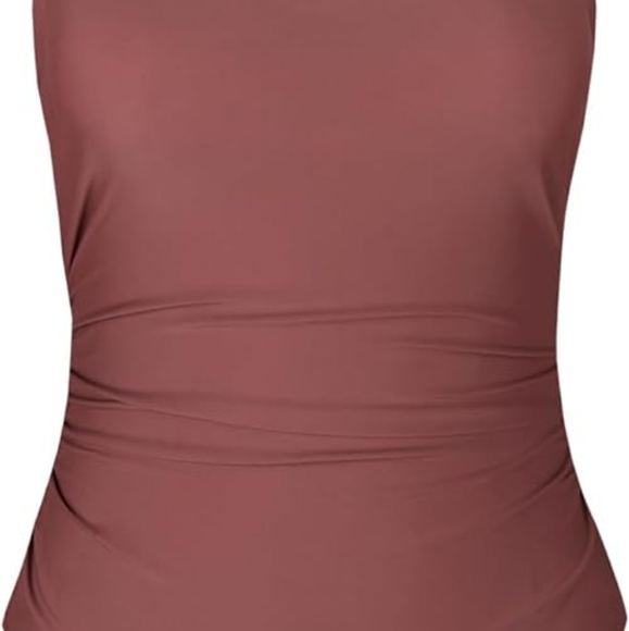 Cupshe Women Swimsuit One Piece Squre Neck Spaghetti Strap Adjustable XS - Picture 3 of 9